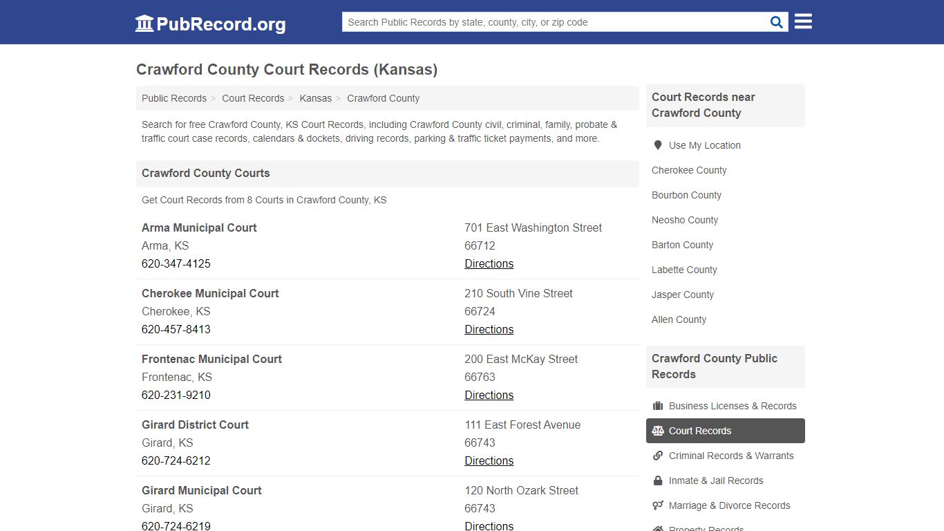 Free Crawford County Court Records (Kansas Court Records)